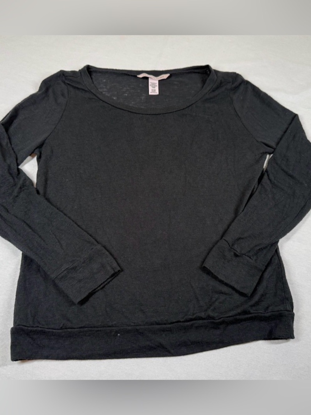 Victoria's Secret Women's Long Sleeve Woven Shirt Size Small - Black